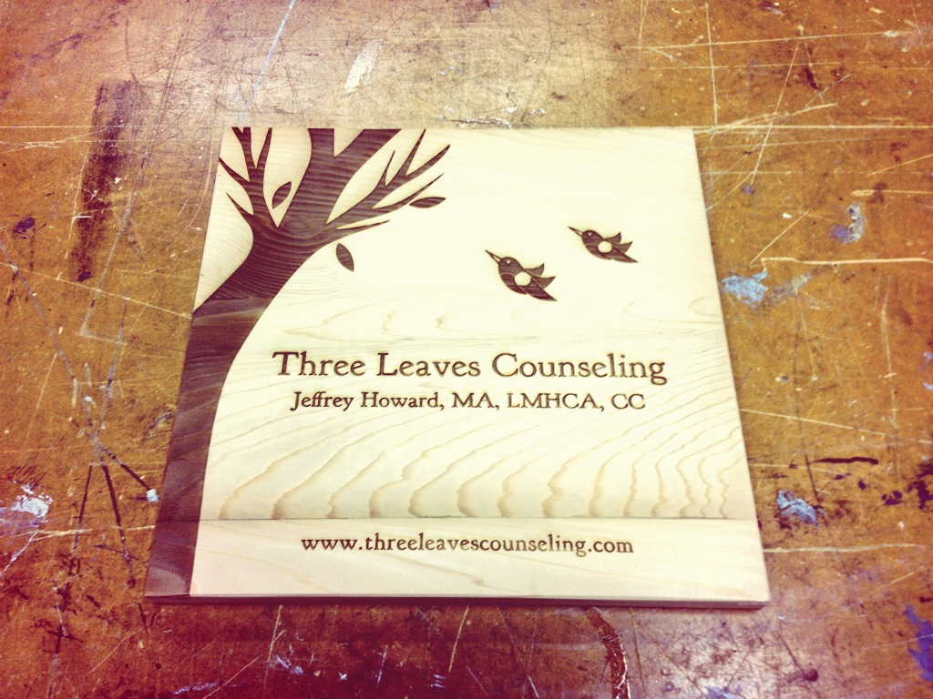 Three Leaves Sign