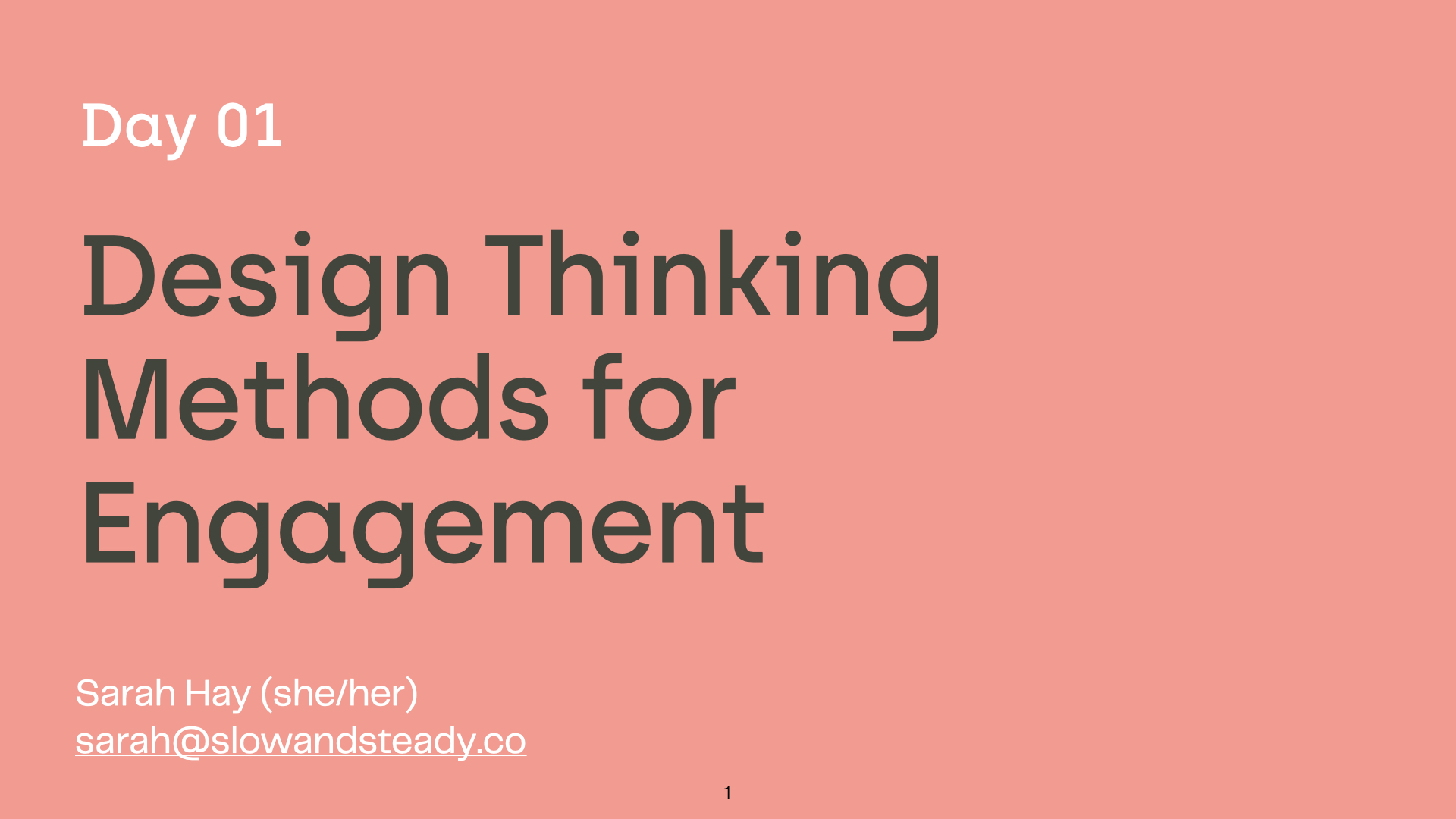 Design Thinking Methods for Engagement @ SFU 2021